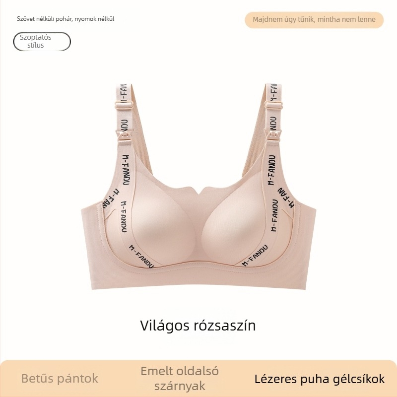 Szoptatós melltartó, anti-összecsúszás, formázott kosár, acél nélküli, fix pántok, terhességre