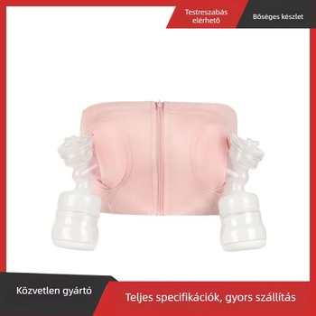 Melltartó szoptatáshoz váll nélküli, hands-free kialakítás, vékony öntött kosarak, 95% pamut, posztpartum szoptatás