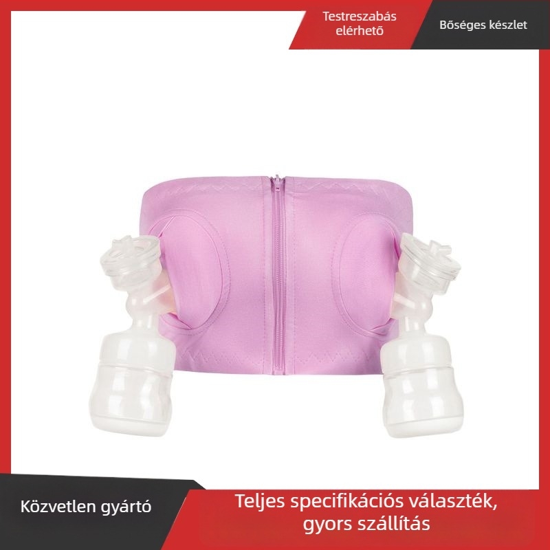 Melltartó szoptatáshoz váll nélküli, hands-free kialakítás, vékony öntött kosarak, 95% pamut, posztpartum szoptatás
