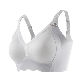 Kismamák számára szoptatós melltartó, antibakteriális 7A, formázott kosarak, acélgyűrű nélküli, rögzített dupla vállpántok, hátul négy sor patentzár, nylon anyag