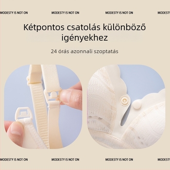 Szoptatós melltartó előre záródással, varrás nélküli csipkével, fő anyag nylon, vékony formázott kosarak, pamut bélés
