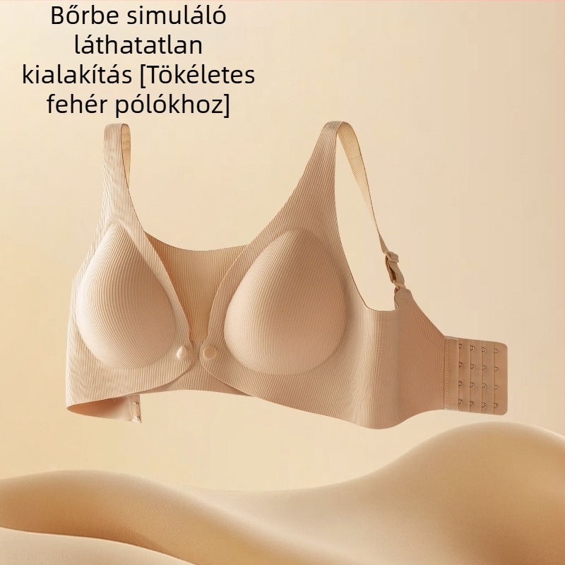 Xingwolai Szoptatós melltartó terhességhez és szülés utáni időszakra – fő anyag nylon 70–80%, vékony formázott kosarak, rögzített vállpántok, hátul négy sor kapocs
