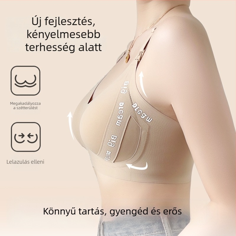 Varrásmentes szoptatós melltartó kismamáknak és a szülés utáni időszakra — évszaktól független kényelem, állítható pántok