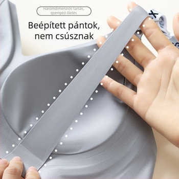 Antibakteriális szoptatós melltartó terhes nőknek, acéldrót nélküli, teljes kosár, levehető dupla vállpántokkal, formázott kosár