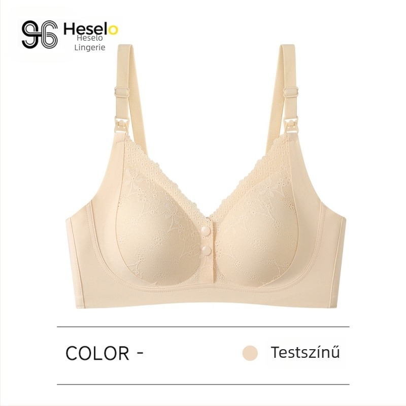 Pink rhyme 2025 luxus csipkés szoptatós melltartó formázott kosarakkal, hátul négy sor patenttal, nylon-spandex keverék