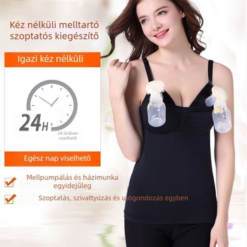 Kéz nélküli szoptatós melltartó formázott kosarakkal, Nylon 95–100%, rögzített dupla vállpántok, szoptatás