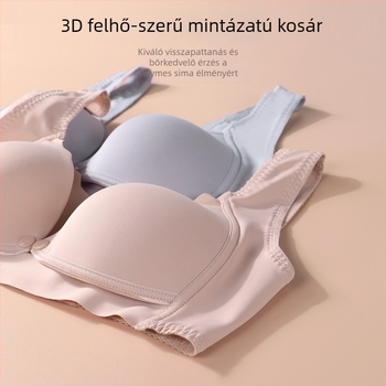 Szoptatós melltartó formázott kosarakkal, laktációs funkció, hátul négy sor kapoccsal, nylon anyag, fix dupla vállpántok