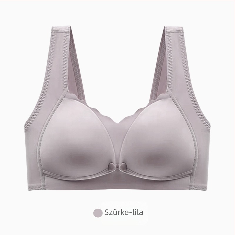 Szoptatós melltartó formázott kosarakkal, laktációs funkció, hátul négy sor kapoccsal, nylon anyag, fix dupla vállpántok