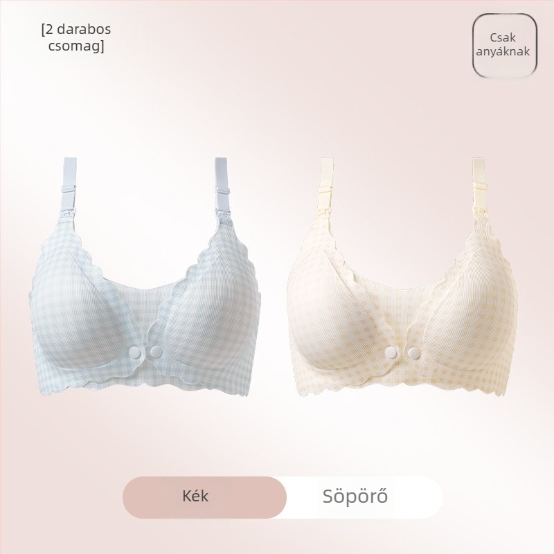 Szoptatós terhes melltartó, anti-sagging, push-up hatás, postnatális szoptatásra, hátul zárható négy sor horog és szem