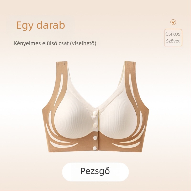 Plusz méretű kismamák számára terhességre és szoptatásra szoptatós melltartó, push-up, anti-lógás, varrás nélküli, elöl záródó