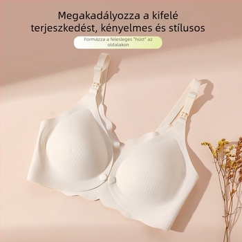 Magas minőségű varrat nélküli kismama- és szoptatós melltartó terhességre és a szülés utáni időszakra, vékony formázott kosarakkal, tartással és nagy mérettartománnyal