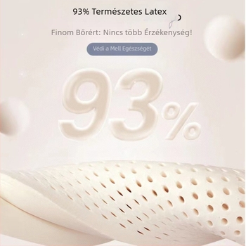Csipkés kismama–szoptatós melltartó posztpartum, vékony formázott kosár, hátsó három soros kapoccsal, lactációs támogatás, latex anyag