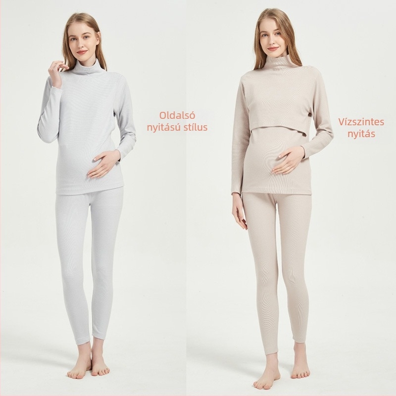 Anyatejes és terhes nők számára pamut készlet — pulóver stílus, 95–100% pamut, téli 2022 kiadás, LADYYOUPIN