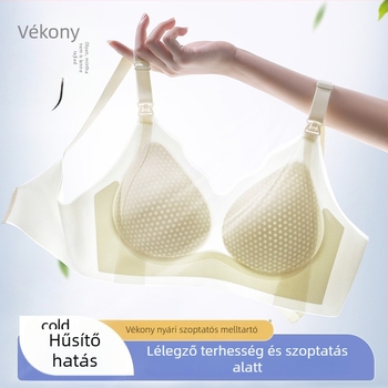 Bowini kismama- és szoptatós melltartó — nyár, ultra vékony, légáteresztő, push-up, anti-prolapszus
