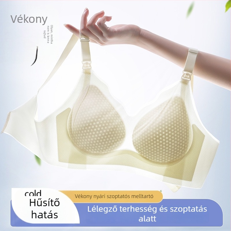 Bowini kismama- és szoptatós melltartó — nyár, ultra vékony, légáteresztő, push-up, anti-prolapszus