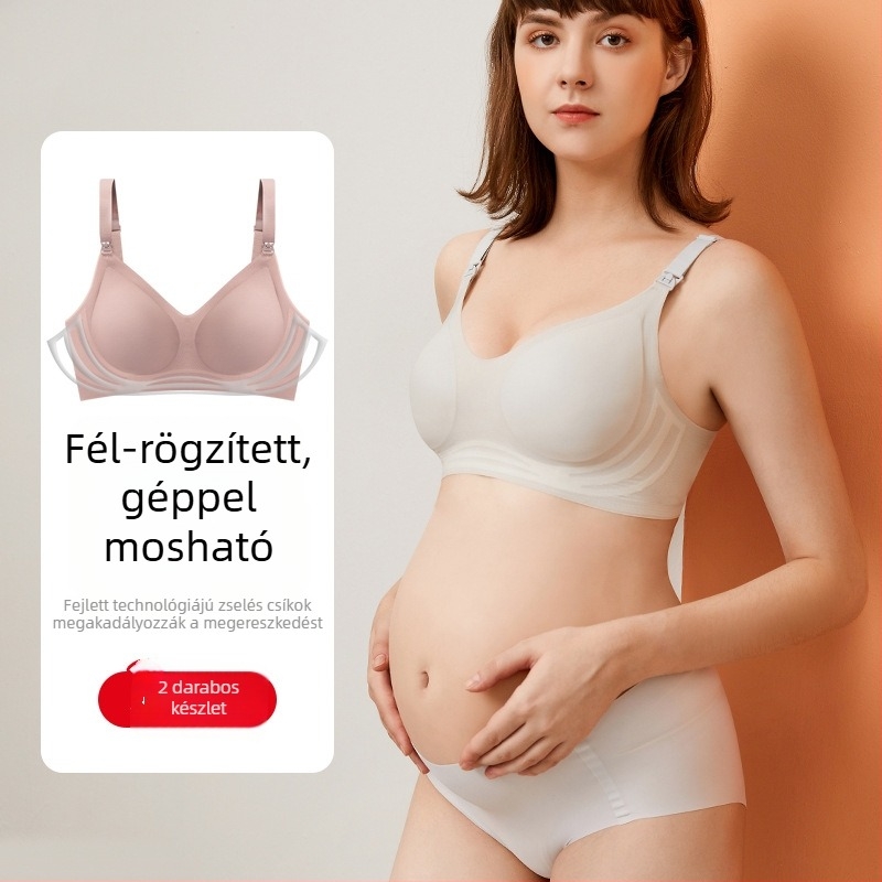 Kiváló minőségű ultra vékony szoptatós melltartó terhességre és szoptatásra, varrat nélküli