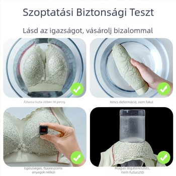 Szoptatós kismama melltartó csipkével, vékony kosár, nylon anyag, 70–80% pamut bélés, acélkeret nélküli