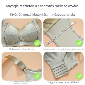 Szoptatós kismama melltartó csipkével, vékony kosár, nylon anyag, 70–80% pamut bélés, acélkeret nélküli
