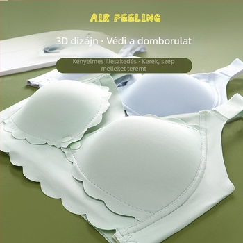 Szoptatós melltartó terhességre és a szülés utáni időszakra – vékony formázott kosár, Push-Up, anti-sag, nylon anyag