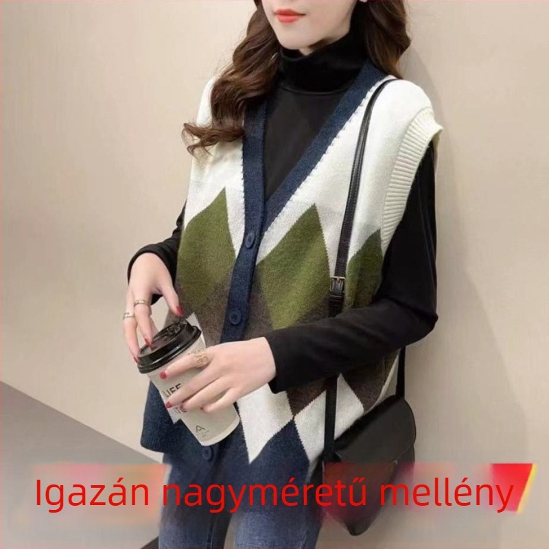 Chenille kötött pólónyakú mellény, karcsú vonal, 50–70% spandex, tavasz 2025