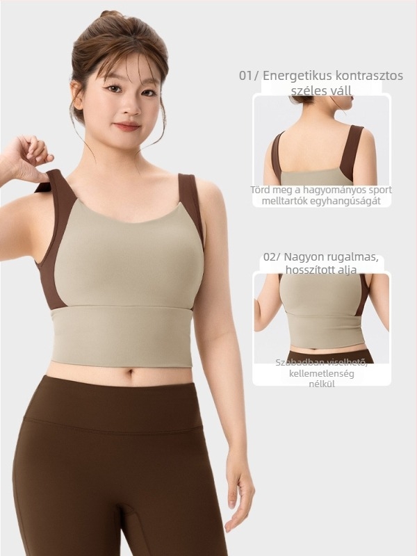 Női sportmelltartó jóga és fitnesshez, fix kosaras kialakítás vízcsepp formával, szoros nylon-spandex anyag, hasig érő hossz, beépített melltartó betétek, Pilates ruházat — Keep ball, 2025 ősz-tél