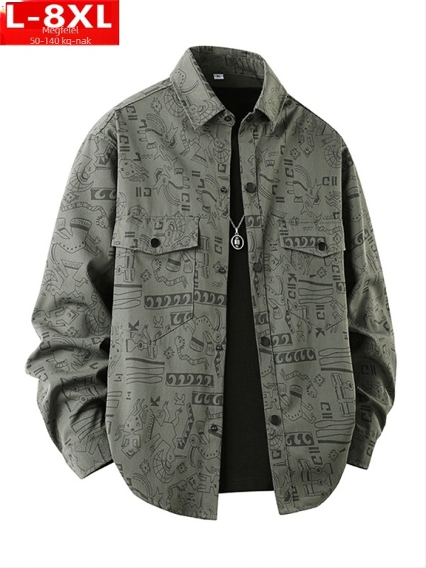 Virágmintás ing, négyzetes gallérral, hosszú ujjú, poliészter anyag, Hongkong-stílus