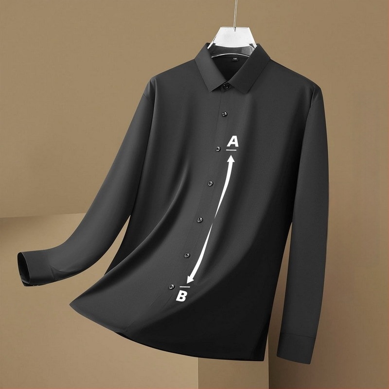 Laza szabású kapucnis ing, négyszögletes gallérral, hosszú ujjú, 88,4% poliészter és 11,6% spandex