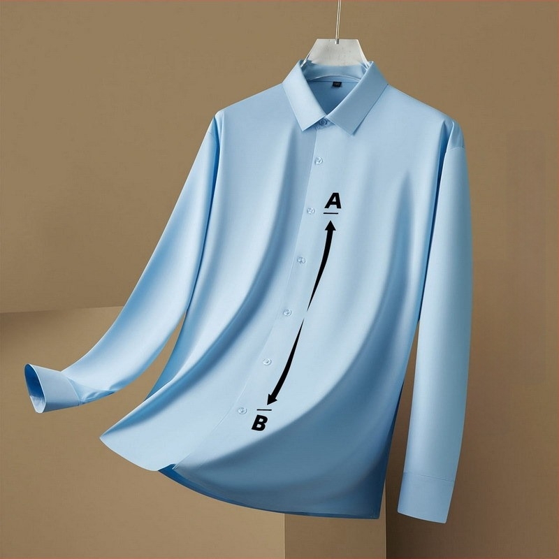 Laza szabású kapucnis ing, négyszögletes gallérral, hosszú ujjú, 88,4% poliészter és 11,6% spandex