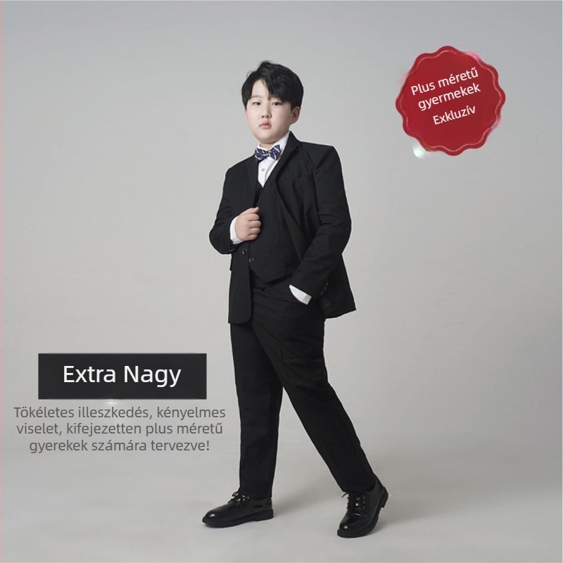 Gyermekeknek szóló öltöny fiúknak, brit stílus, színpadi viselet, 80% poliészter, 8 évesnél idősebbeknek