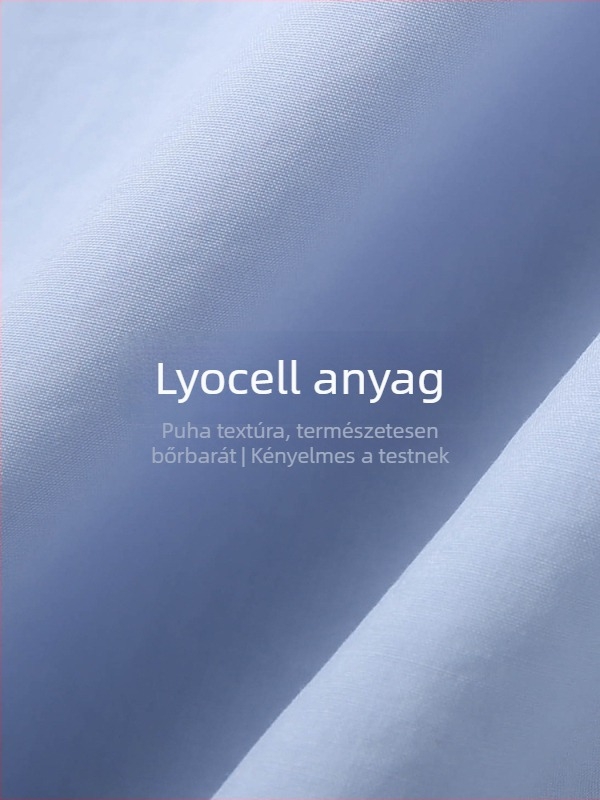 Lyocell női ing, plusz méret, elegáns és kényelmes, V-nyakú, rövid ujjú, nyár 2025