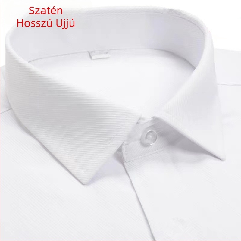 Női fehér ing négyzetes gallérral, irodai stílus, plusz méret, karcsúsított szabás a derekán
