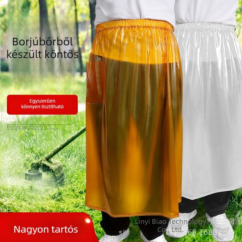 Ujj nélküli kötény, vízálló PVC, kopásálló, konyhában és mosogatáshoz