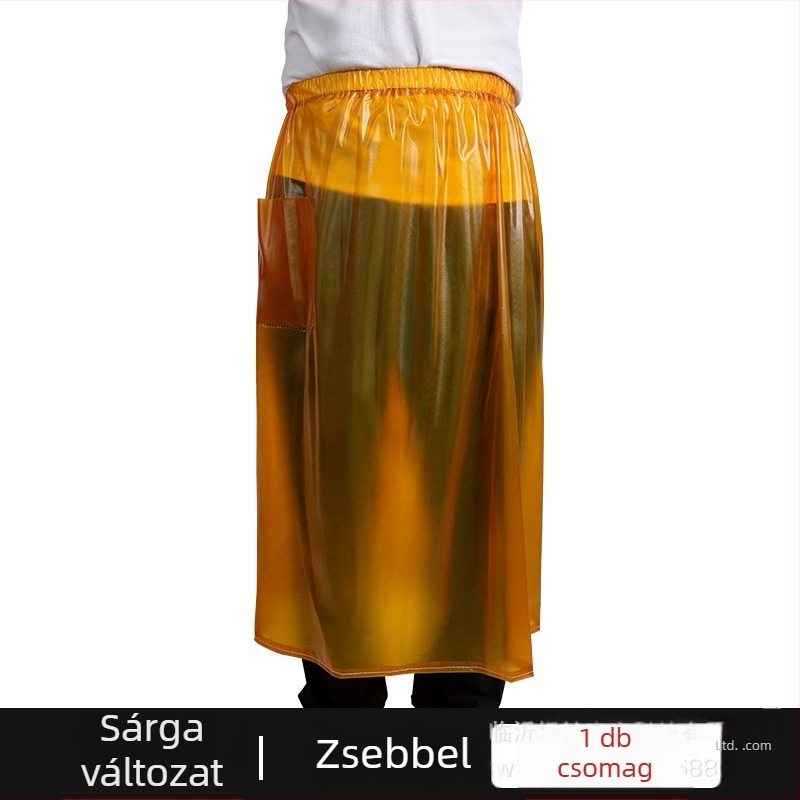 Ujj nélküli kötény, vízálló PVC, kopásálló, konyhában és mosogatáshoz