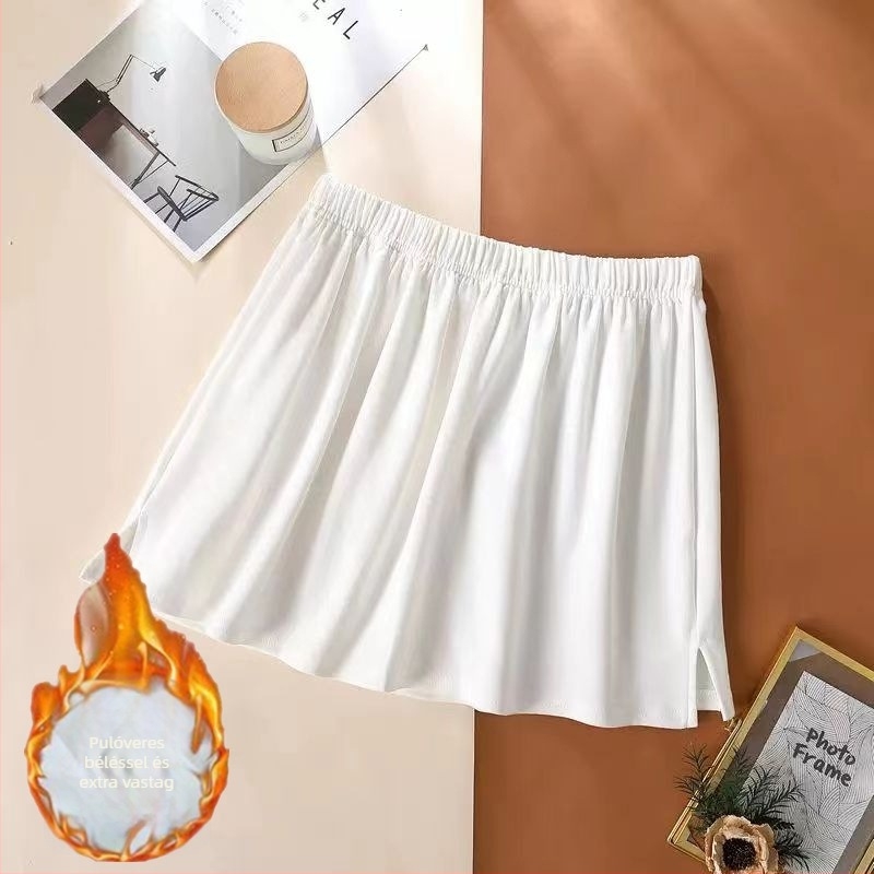 Pamut kapucnis pulóver rétegzett szegéllyel és hamis mini szoknyával; 90–95% pamut; anyag: pamut; stílus: fairy dress; Hong Kong wind retró