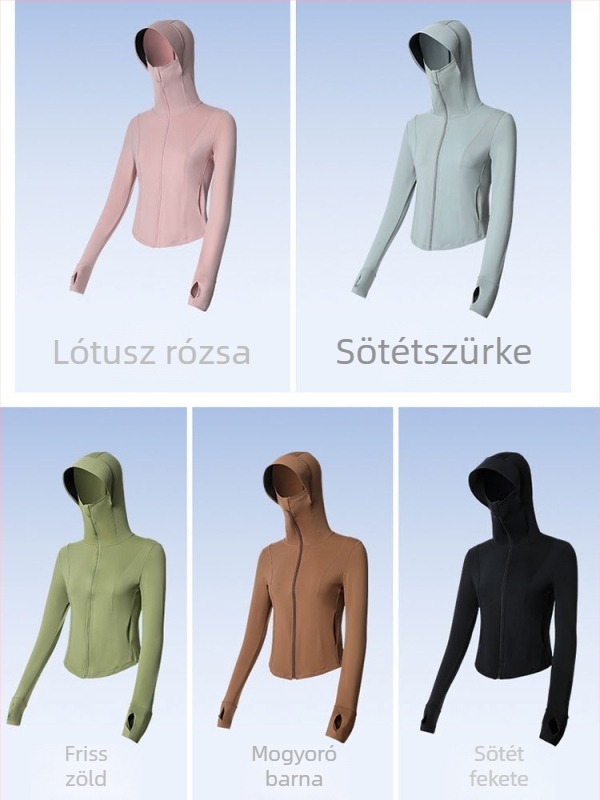 Női kültéri szélvédő dzseki kapucnival - Nylon anyag, UPF50+, gyorsan száradó, lélegző