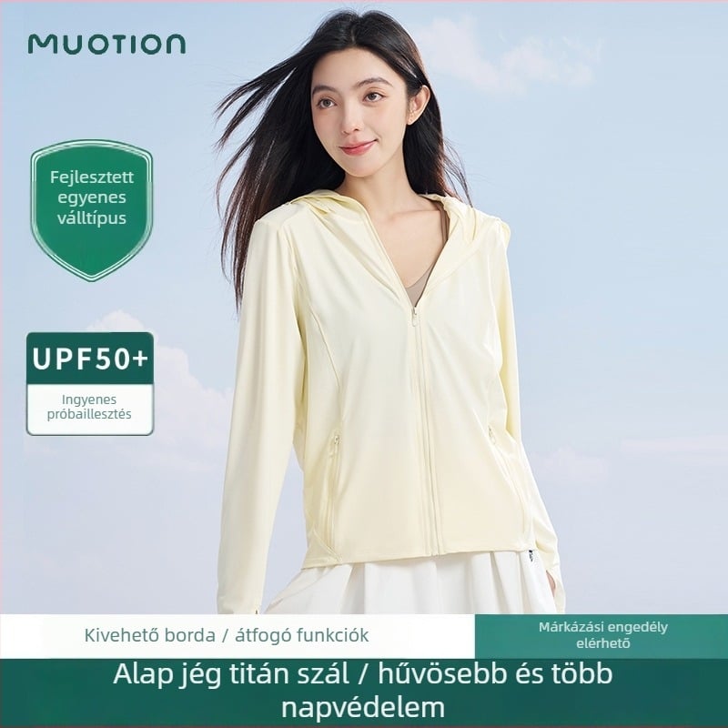 MUOTION nylon kapucnis kabát — légáteresztő, UV védelem.