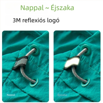 Uniszex kültéri szélkabát UPF50+, gyorsan száradó, ultrakönnyű nylonból, kapucnival