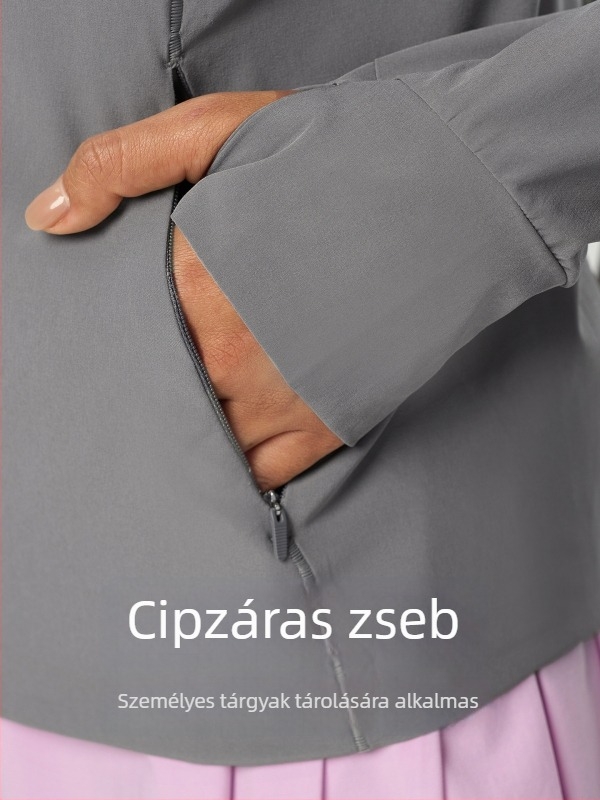 Női nyári könnyű UV-védett kapucnis kabát