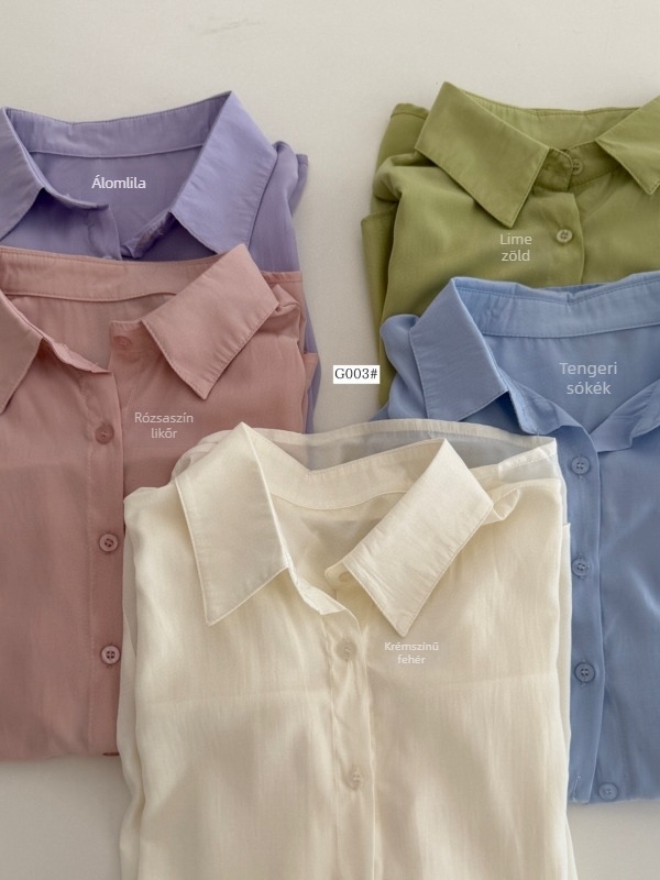 Szabad szabású Ice Silk Nylon kardigán UPF50+ napsugárvédelmével, hosszú ujjú, könnyű anyag