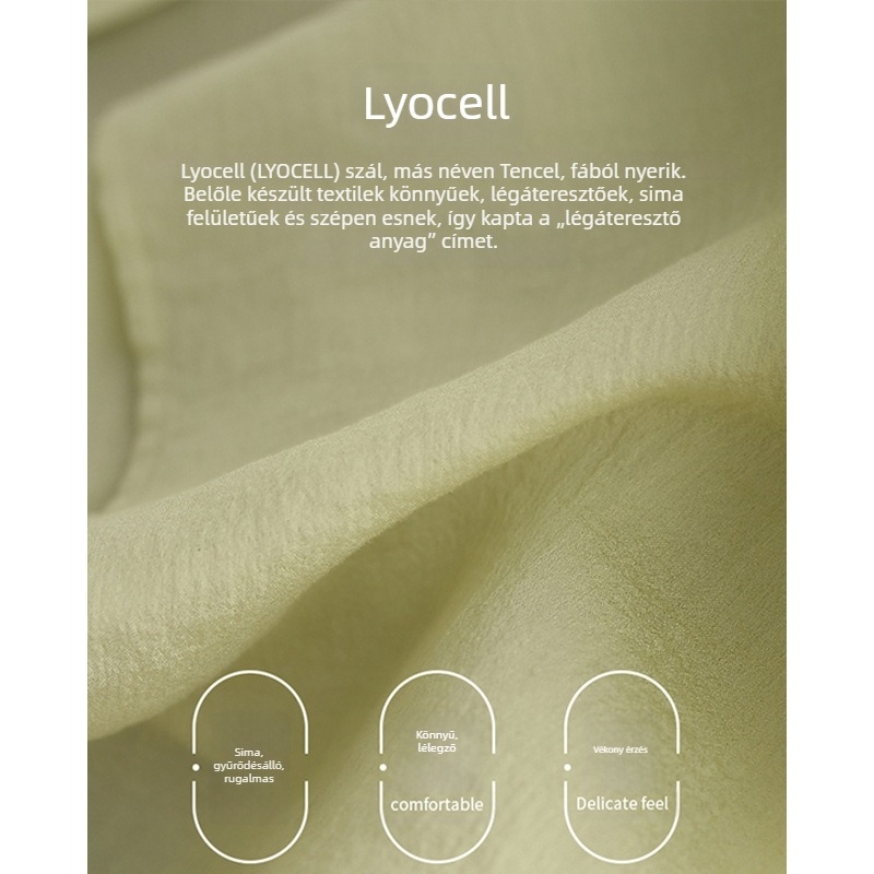 UV-védő Tencel-pamut keverék hosszú ujjú ingdzseki, laza szabás, UPF30+