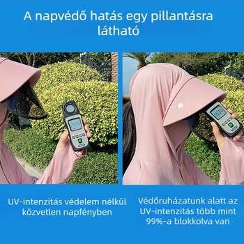 Női napsütésvédő kardigán nyárra, UV50+, Ice Silk, könnyű kültéri dzseki cipzárral