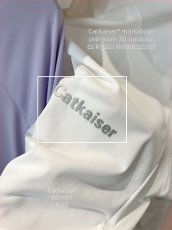 CatKaiser könnyű UV-védő kapucnis kabát, nyárra, lélegző nylon, UPF50+