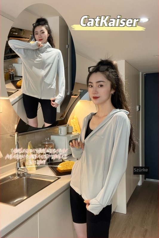 CatKaiser könnyű UV-védő kapucnis kabát, nyárra, lélegző nylon, UPF50+