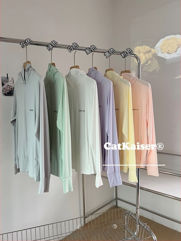 CatKaiser könnyű UV-védő kapucnis kabát, nyárra, lélegző nylon, UPF50+