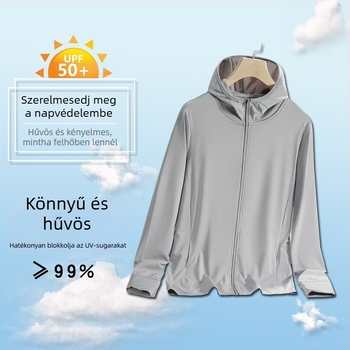 Külső dzseki UV védelemmel – poliészter, UPF 50+, gyorsan száradó, légáteresztő, nedvességelvezető – Modell XY-2047