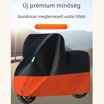 Universális motorkerékpár védőponyva Oxford anyagból, napvédő és esőálló, porvédő.