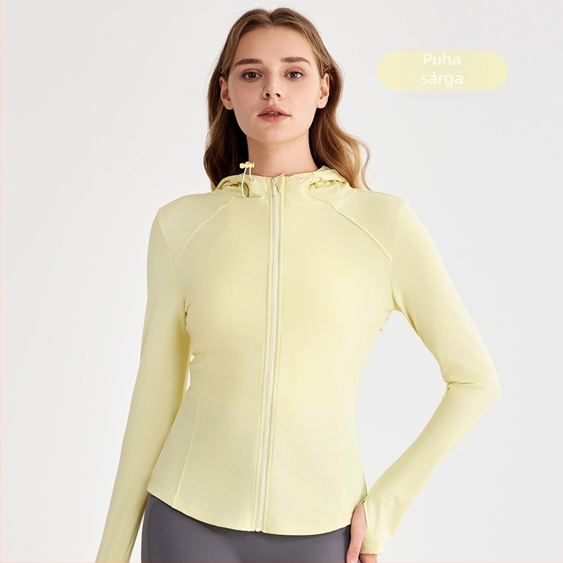 Női kapucnis napvédő kabát UPF50+ (karcsúsított szabás, hűsítő anyag, hüvelykujj-lyukak)