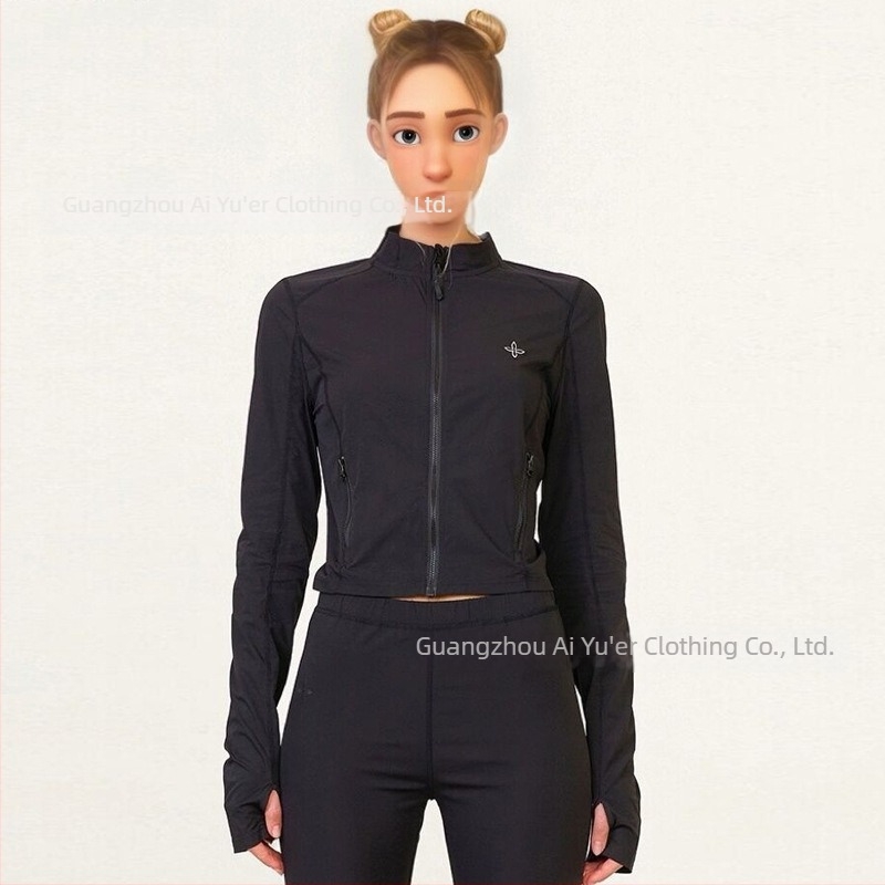 SMFK Ultra-könnyű Nylon UV-védelem Kültéri Ruházat Készlet — Slim Fit, Rövid Kabát, Cipzár