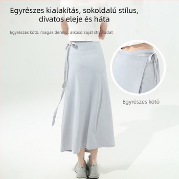 Hosszú nejlon strand szoknya pántokkal – UV védelem, gyors száradás, légáteresztő, porálló