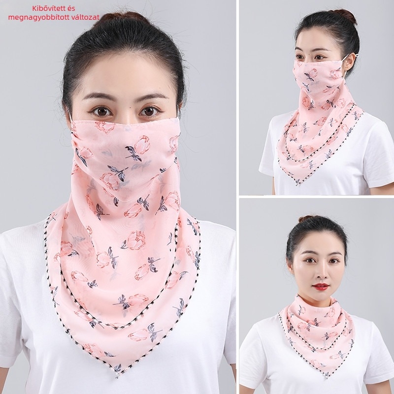 UV-védett chiffon hosszú ujjú sál-ruha, poliészter chiffon anyag, légáteresztő és gyorsan száradó